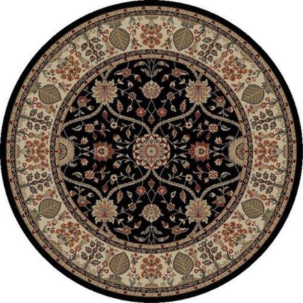Concord Global Trading Concord Global 49030 5 ft. 3 in. Jewel Voysey - Round; Black 49030